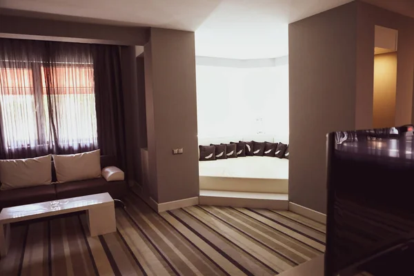Komfort Hotelzimmer Luxuriösen Stil — Stockfoto