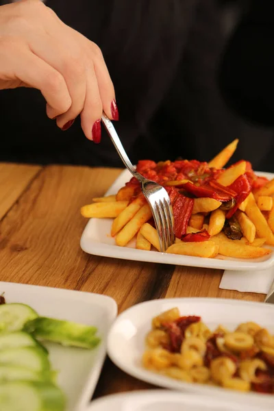 Rijke Heerlijk Turks Ontbijt — Stockfoto