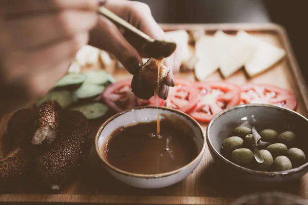 Pequeno Almoço Turco Rico Delicioso — Fotografia de Stock