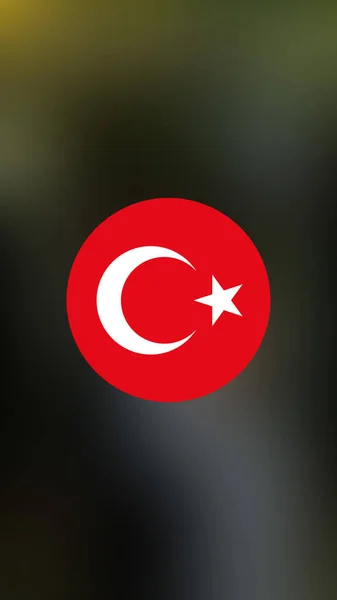 Turkey Flag Blurred Background — Stock Photo, Image