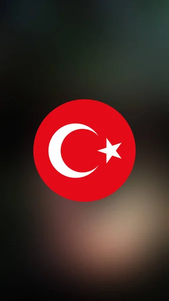 Turkey Flag Blurred Background — Stock Photo, Image