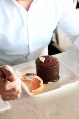 Masada lezzetli bir pasta var.