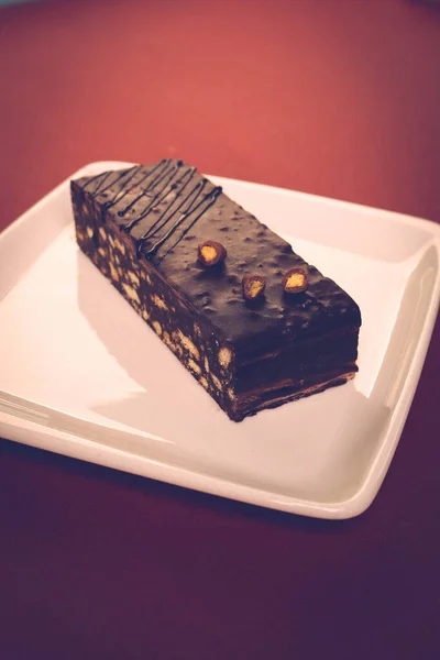 Board Delicious Cake Table — Stock Photo, Image