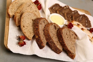 Lezzetli doğal estetik fırınlanmış ekmek