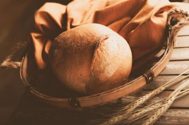 Lezzetli doğal estetik fırınlanmış ekmek