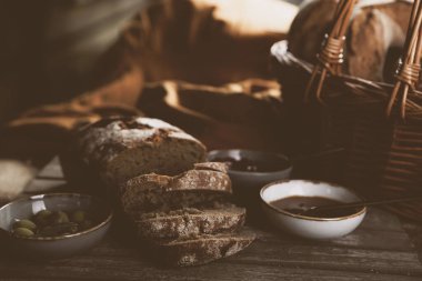 Lezzetli doğal estetik fırınlanmış ekmek
