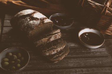 Lezzetli doğal estetik fırınlanmış ekmek