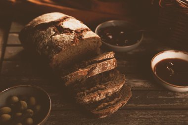 Lezzetli doğal estetik fırınlanmış ekmek