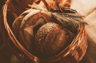 Lezzetli doğal estetik fırınlanmış ekmek