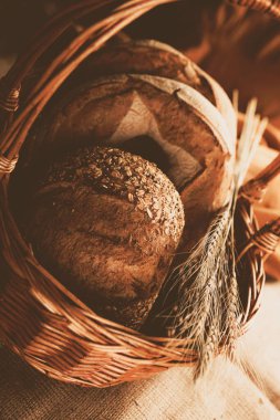 Lezzetli doğal estetik fırınlanmış ekmek