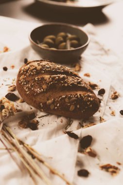 Lezzetli doğal estetik fırınlanmış ekmek