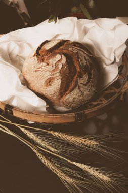 Lezzetli doğal estetik fırınlanmış ekmek