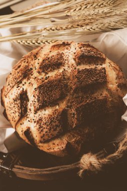 Lezzetli doğal estetik fırınlanmış ekmek