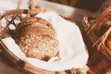 Lezzetli doğal estetik fırınlanmış ekmek