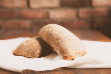 Lezzetli doğal estetik fırınlanmış ekmek