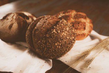 Lezzetli doğal estetik fırınlanmış ekmek