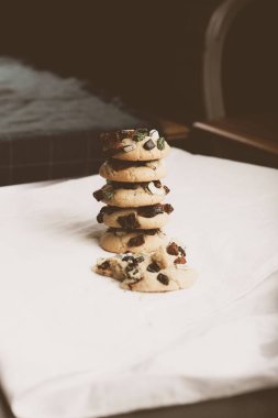 Koyu çikolata parçaları ile tanımlama