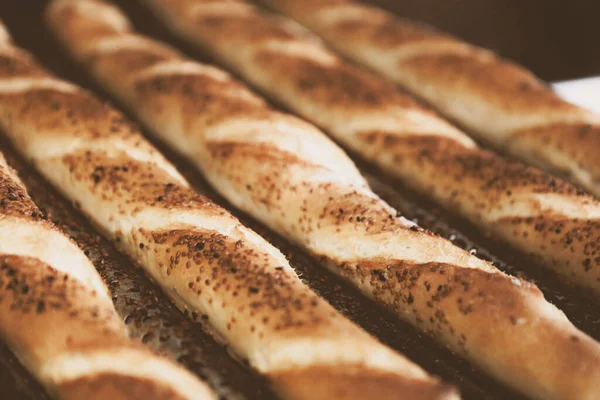 Delicioso Pão Assado Estético Natural — Fotografia de Stock