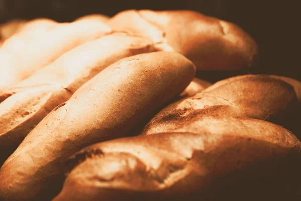 Heerlijk Natuurlijk Esthetisch Gebakken Brood — Stockfoto