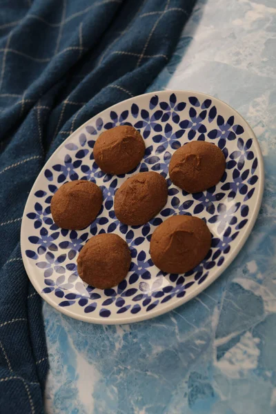 Печенье Темной Шоколадной Крошкой — стоковое фото