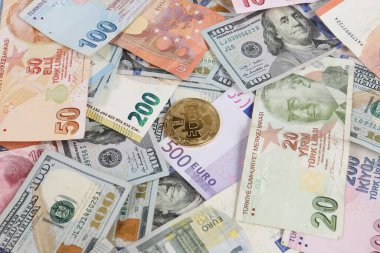 Multi Euro Nakit ve Bozuk Para, farklı türde yeni nesil banknotlar, bitcoin, Türk lirası