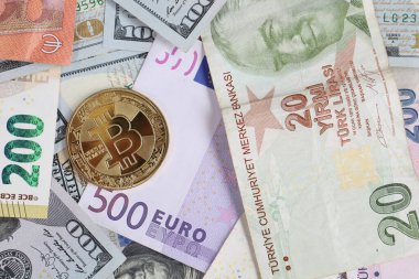 Multi Euro Nakit ve Bozuk Para, farklı türde yeni nesil banknotlar, bitcoin, Türk lirası