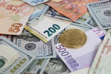 Multi Euro Nakit ve Bozuk Para, farklı türde yeni nesil banknotlar, bitcoin, Türk lirası