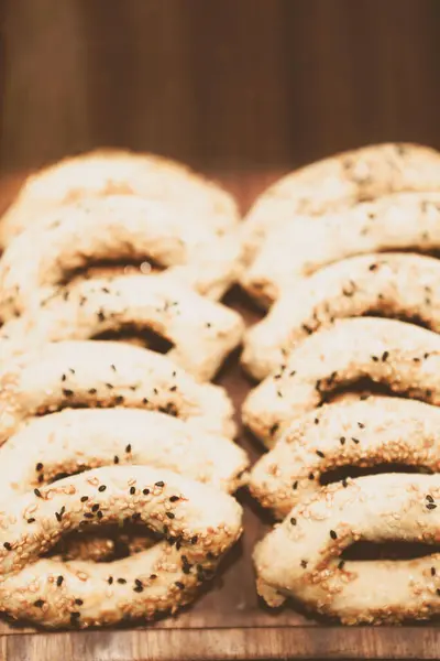 Groep Van Diverse Koekjes Chocolade Havermout Rozijnen Witte Chocolade — Stockfoto