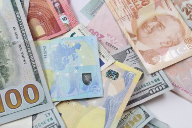 Multi Euro Nakit ve Bozuk Para, farklı türde yeni nesil banknotlar, bitcoin, Türk lirası