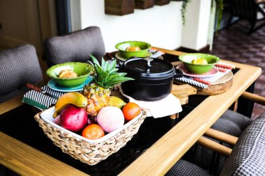 Modern balkon terasının içi