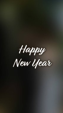 Arka plan bulanık. Mutlu yıllar.