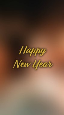 Arka plan bulanık. Mutlu yıllar.