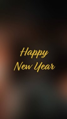 Arka plan bulanık. Mutlu yıllar.