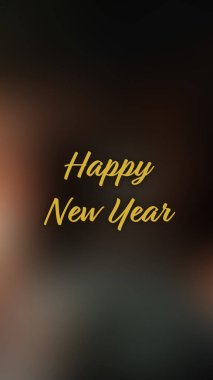 Arka plan bulanık. Mutlu yıllar.