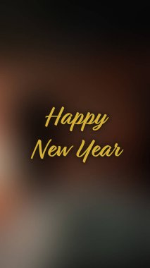 Arka plan bulanık. Mutlu yıllar.