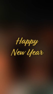 Arka plan bulanık. Mutlu yıllar.