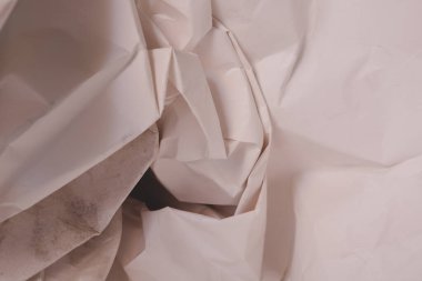 Beyaz buruşmuş kağıt arkaplan grunge doku arkaplanı