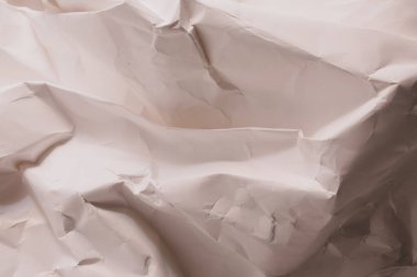 Beyaz buruşmuş kağıt arkaplan grunge doku arkaplanı