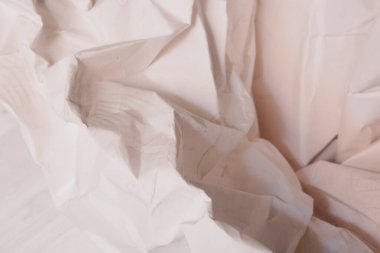 Beyaz buruşmuş kağıt arkaplan grunge doku arkaplanı