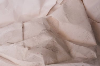 Beyaz buruşmuş kağıt arkaplan grunge doku arkaplanı