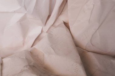 Beyaz buruşmuş kağıt arkaplan grunge doku arkaplanı