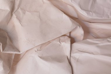 Beyaz buruşmuş kağıt arkaplan grunge doku arkaplanı