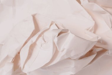 Beyaz buruşmuş kağıt arkaplan grunge doku arkaplanı