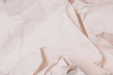 Beyaz buruşmuş kağıt arkaplan grunge doku arkaplanı