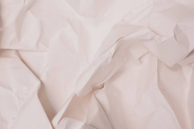 Beyaz buruşmuş kağıt arkaplan grunge doku arkaplanı