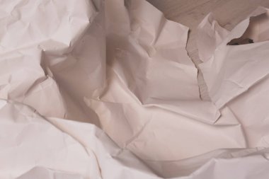 Beyaz buruşmuş kağıt arkaplan grunge doku arkaplanı