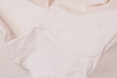 Beyaz buruşmuş kağıt arkaplan grunge doku arkaplanı