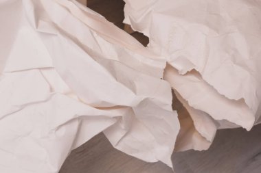 Beyaz buruşmuş kağıt arkaplan grunge doku arkaplanı