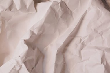 Beyaz buruşmuş kağıt arkaplan grunge doku arkaplanı