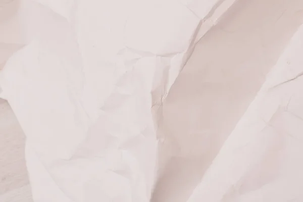 Latar Belakang Tekstur Kertas Kusut Berkerut Putih — Stok Foto